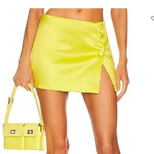 Michael Costello Chartreuse Skirt